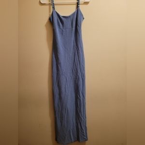 Sparkly long blue dress
